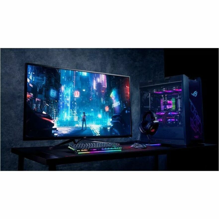 ASUS ROG Swift 32 4K OLED Gaming Monitor (PG32UCDM) - UHD (3840 x 2160), QD-OLED, 240Hz, 0.03ms, G-SYNC Compatible, Custom Heatsink, Graphene film, 99% DCI-P3,