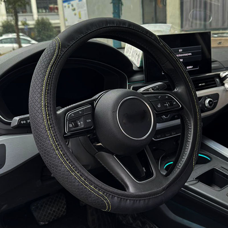 PU Leather Steering Wheel Cover 15\