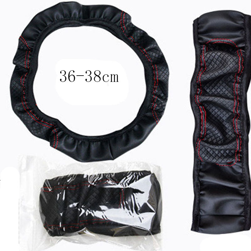 PU Leather Steering Wheel Cover 15\