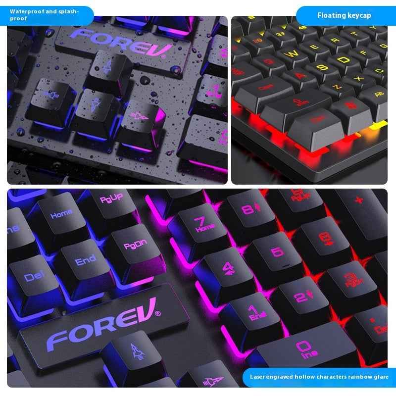 Wired Keyboard Luminous Desktop And Notebook Computer Accessories