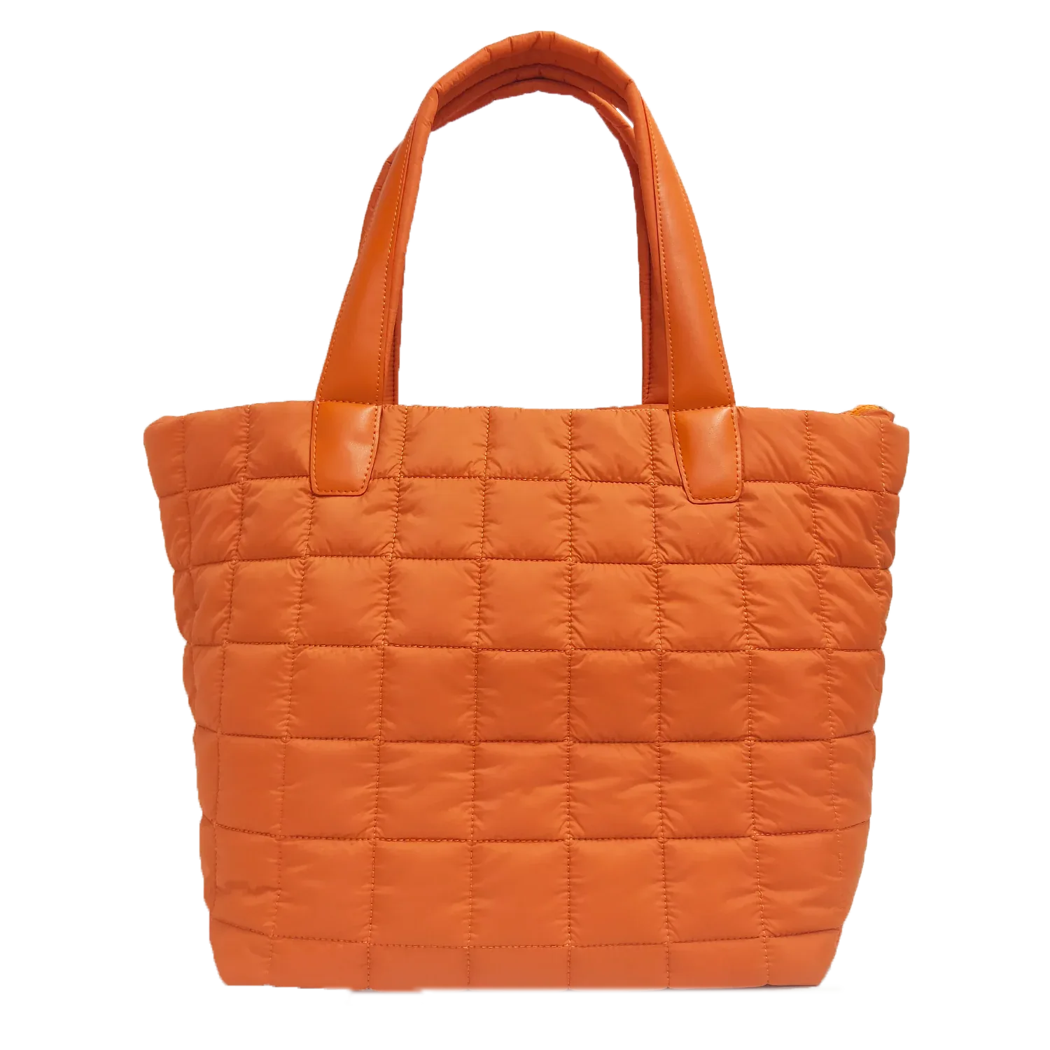 Quilted Nylon Tote Bag for Women – Lightweight 16” Laptop Work & Travel Tote