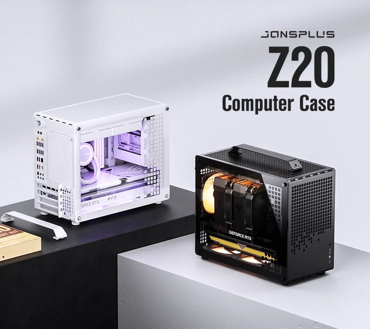 JONSBO Z20 MATX ATX PC Case Chassis 20L Detachable Handle Case 163mm Air-Cooled Graphics Card Type-C Desktop Small Space 컴퓨터 케이스