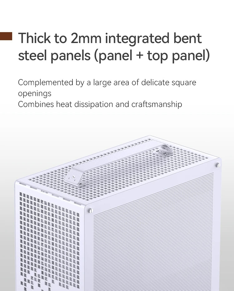 JONSBO Z20 MATX ATX PC Case Chassis 20L Detachable Handle Case 163mm Air-Cooled Graphics Card Type-C Desktop Small Space 컴퓨터 케이스