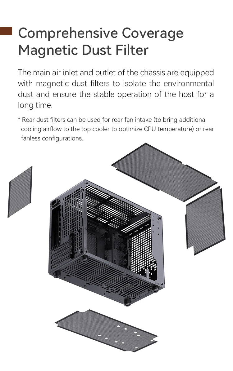 JONSBO Z20 MATX ATX PC Case Chassis 20L Detachable Handle Case 163mm Air-Cooled Graphics Card Type-C Desktop Small Space 컴퓨터 케이스