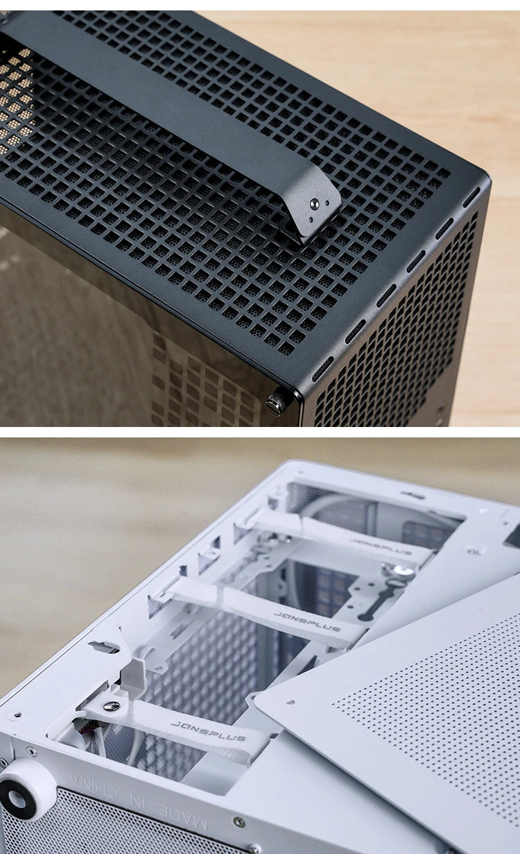JONSBO Z20 MATX ATX PC Case Chassis 20L Detachable Handle Case 163mm Air-Cooled Graphics Card Type-C Desktop Small Space 컴퓨터 케이스