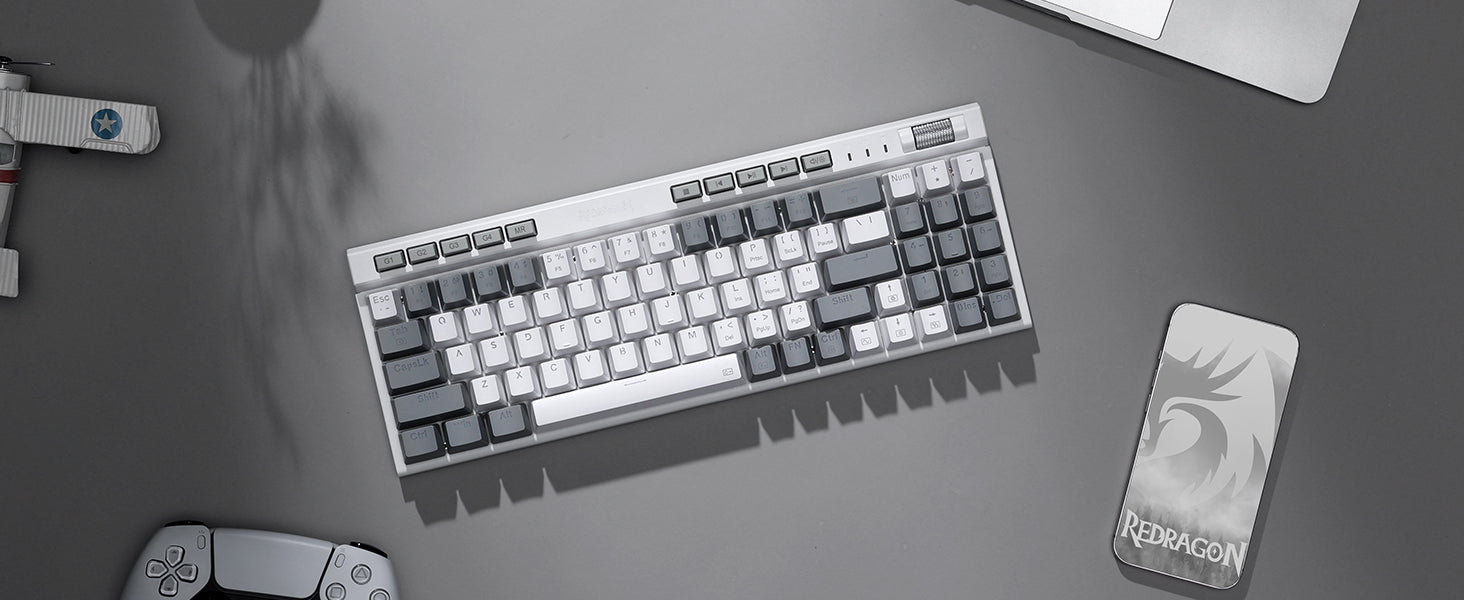 Redragon K655 75% RGB Wired Mechanical Gaming Keyboard, 78 Keys Hot-Swap Mechanical Keyboard Quiet Linear Red Switch
