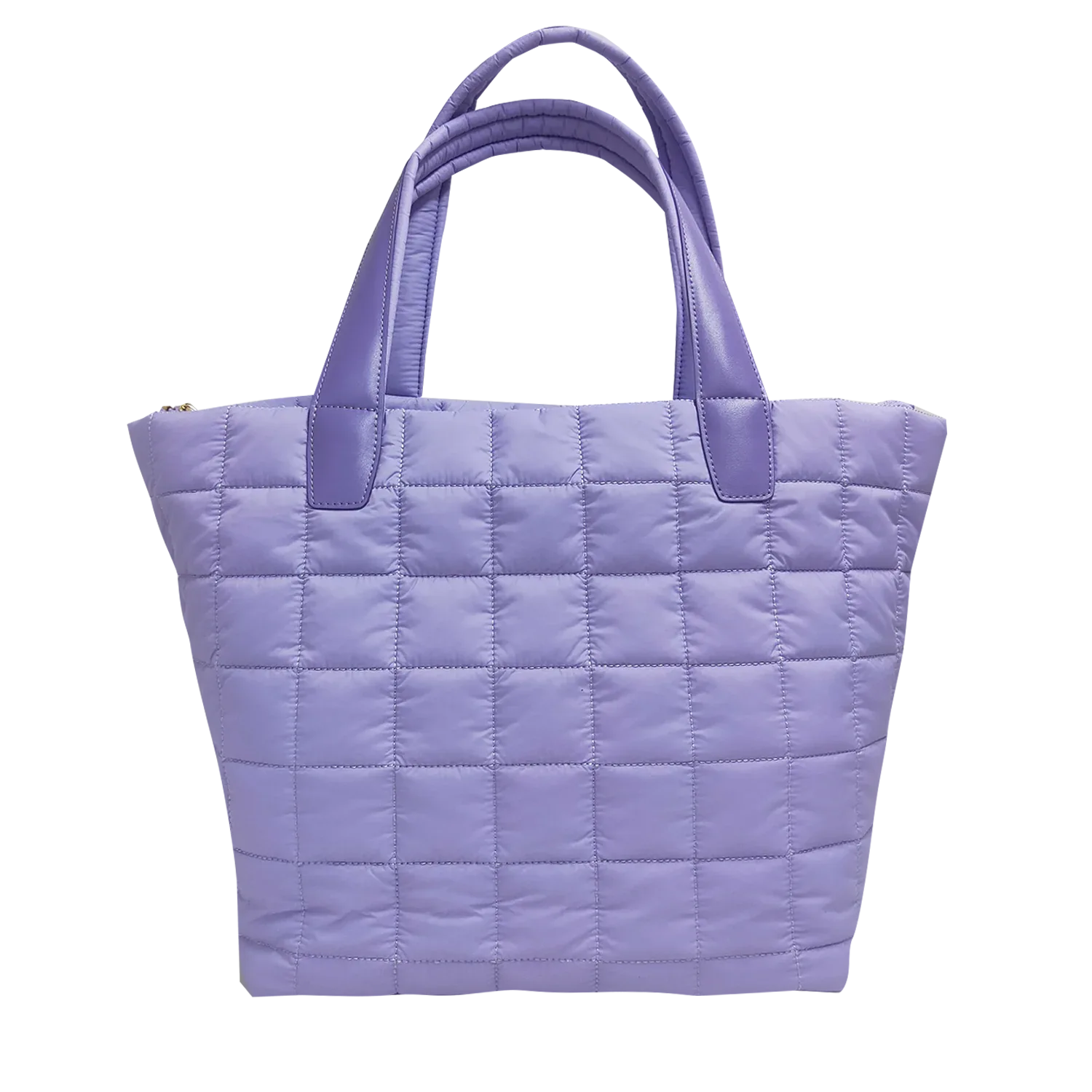 Quilted Nylon Tote Bag for Women – Lightweight 16” Laptop Work & Travel Tote