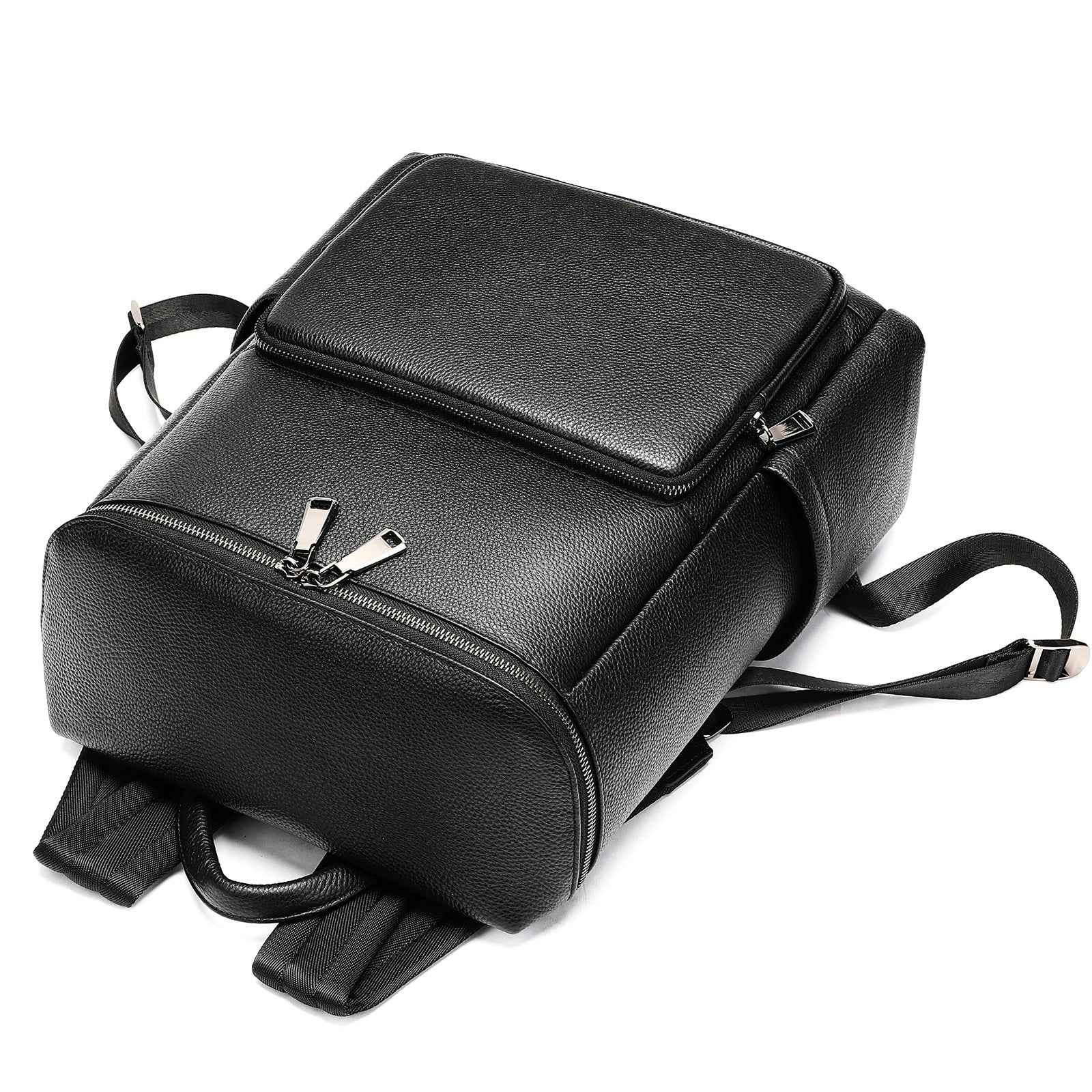 Men's Genuine Leather Laptop Backpack – Business Commuter Bag