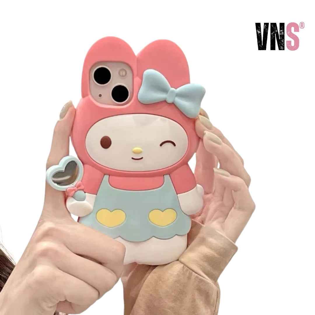 For iPhone 15 Plus 14 Pro Max 12 11 13 Pro X XS XR 12 Max 3D Family Cartoon Silicon Soft Phone Case