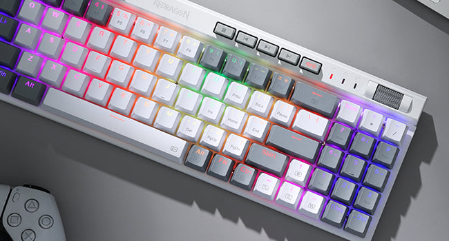 Redragon K655 75% RGB Wired Mechanical Gaming Keyboard, 78 Keys Hot-Swap Mechanical Keyboard Quiet Linear Red Switch