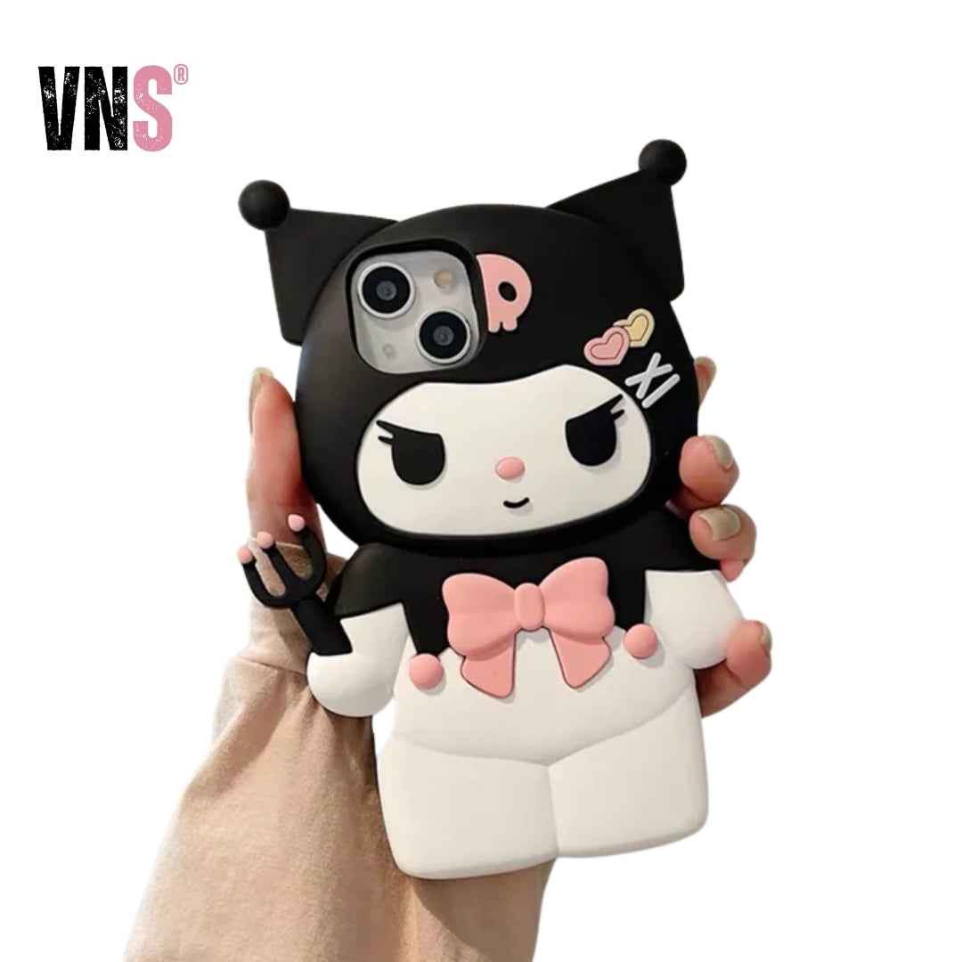 For iPhone 15 Plus 14 Pro Max 12 11 13 Pro X XS XR 12 Max 3D Family Cartoon Silicon Soft Phone Case