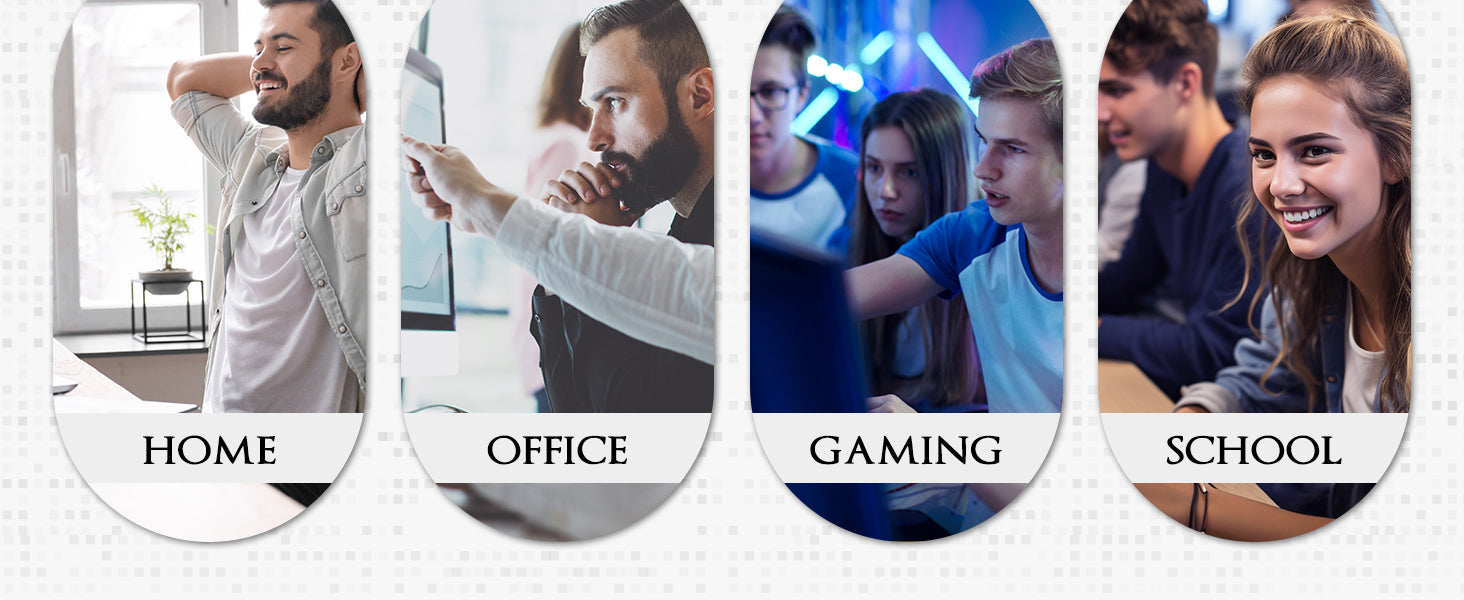 Premium-Textured Washable Mouse Pad with Non-Slip Rubber Base 10.2 X 8.3 Inch Computer Mousepad with Stitched Edges for Gaming Office Home Use