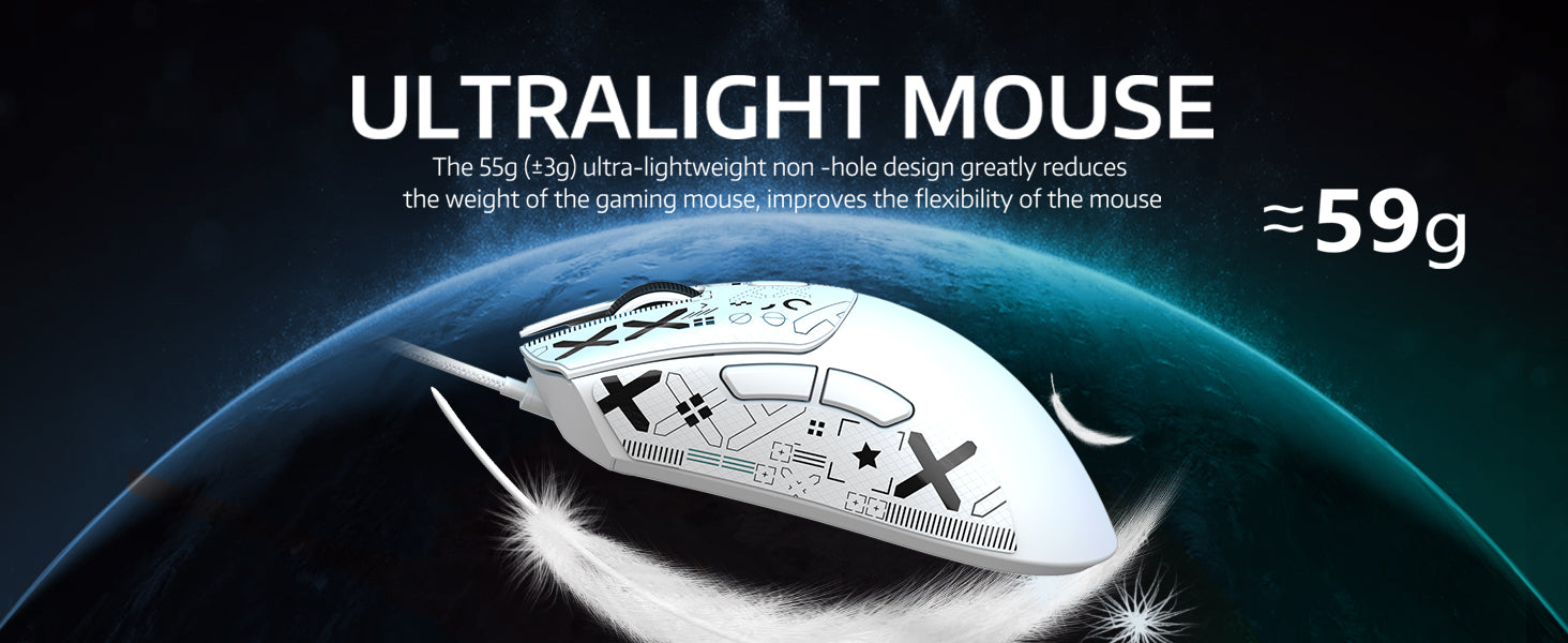 MAMBASNAKE x ATTACK SHARK X65 HE Wired Rapid Trigger Magnetic Switch Keyboard and R1 Mouse Combo