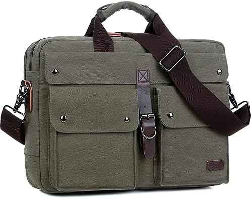 Men's Canvas Messenger Bag – Professional Laptop Carry