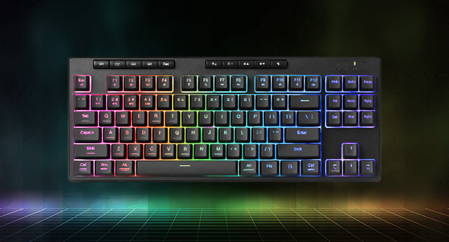 Redragon K516 PRO Shiva TKL RGB Wireless Membrane Gaming 87 Keys Mechanical-Feel Keyboard,Smooth Linear Switch