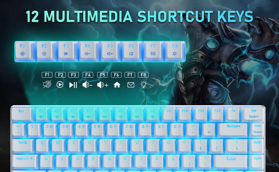 ZIYOU LANG Wired Gaming Keyboard and Mouse Combo,Blue LED Backlit Mechanical Keyboard