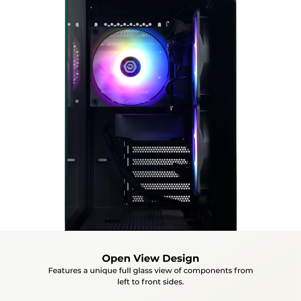 CYBERPOWERPC Gamer Master Gaming PC, AMD Ryzen 5 5500 3.6GHz, Radeon RX 6400 4GB, 16GB DDR4, 500GB PCIe Gen4 SSD, WiFi Ready & Windows 11 Home (GMA3100A)