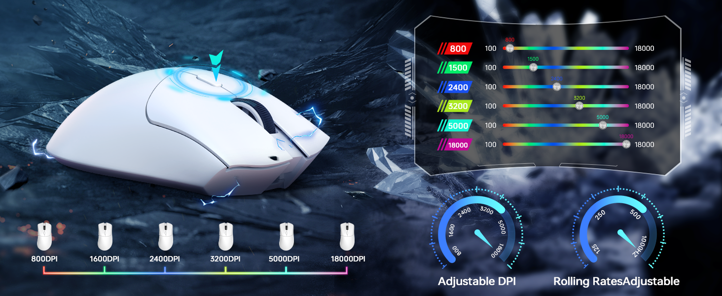 MAMBASNAKE x ATTACK SHARK X65 HE Wired Rapid Trigger Magnetic Switch Keyboard and R1 Mouse Combo