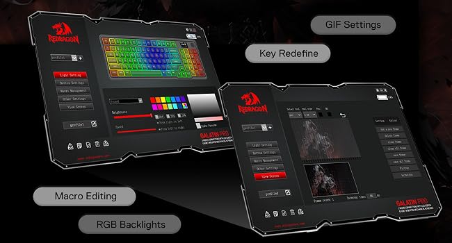 Redragon K719 PRO Wireless Gasket Gaming Hype Screen & Knob, 95 Keys Mechanical Keyboard,Easy-Control 1.14’’ TFT Info Display