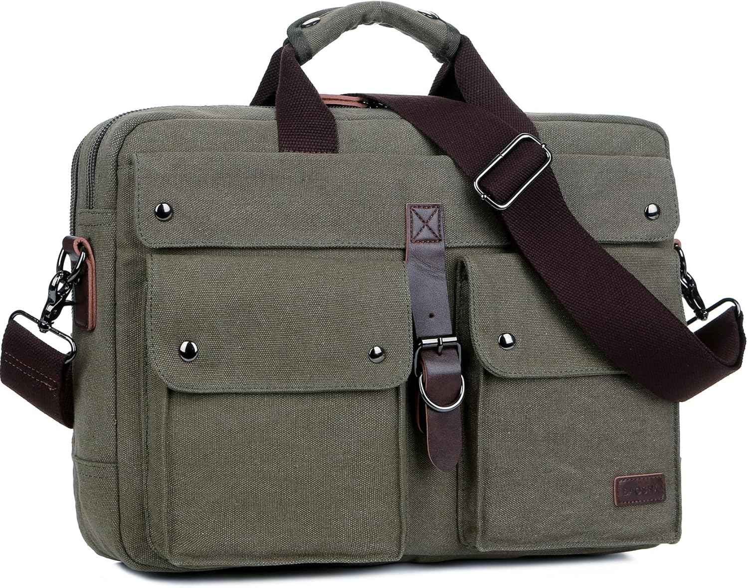 Men's Canvas Messenger Bag – Professional Laptop Carry