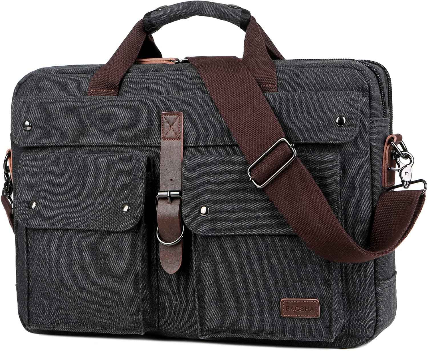 Men's Canvas Messenger Bag – Professional Laptop Carry