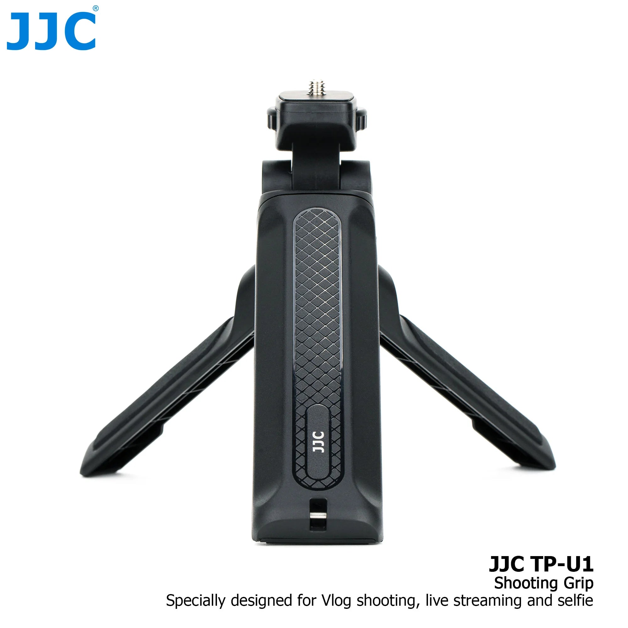 JJC Shooting Grip Tripod Compact Desktop Tripod with Full 360° Pan Range For Vlog Selfie live Streaming Vlogging Accessories