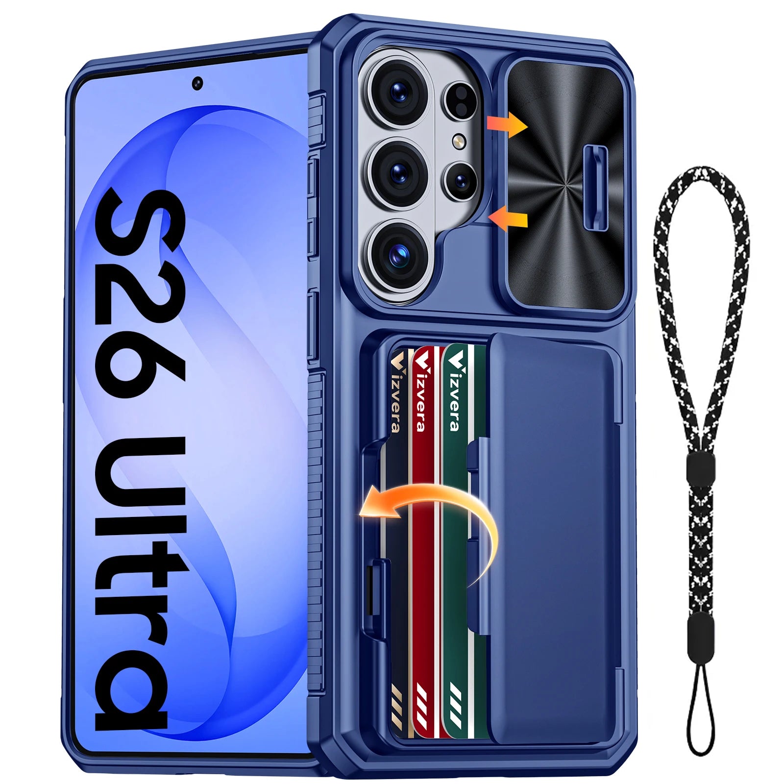 For Galaxy S26 Ultra Case Wallet-Full Body Protective with Card Holder(4 Cards) Camera Cover & Kickstand for Women & Men-Gray