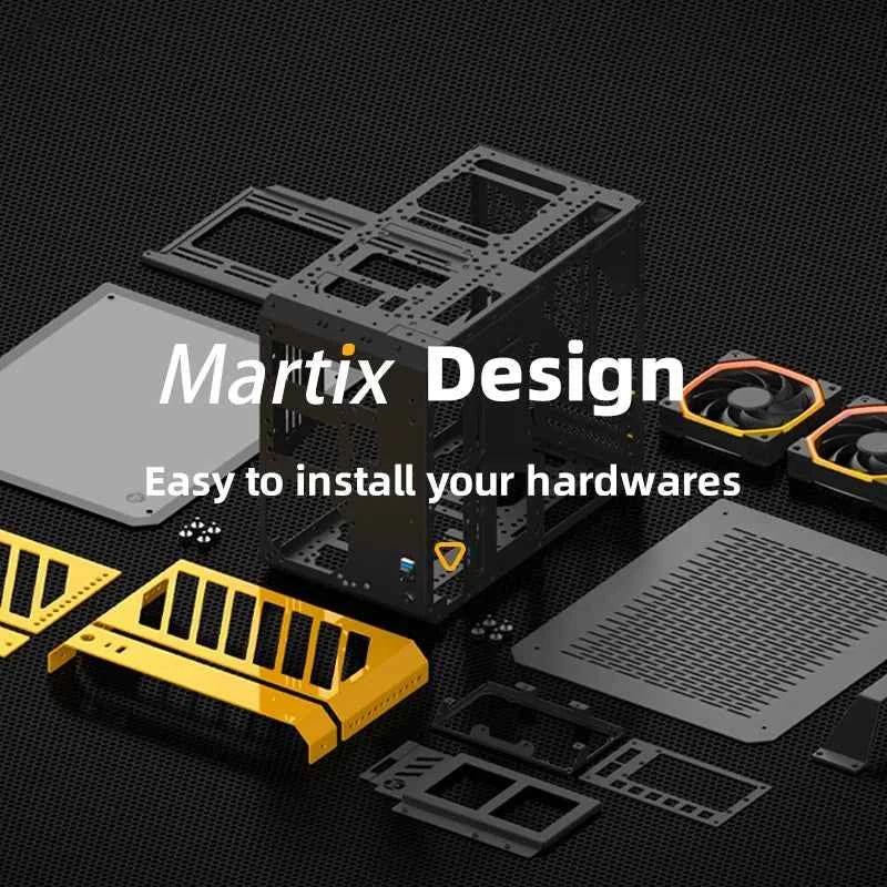 Mechanic Master C28 Computer Case Aluminum Alloy Little Horizon ITX MATX Motherboard Tower Water-Cooler Portable Mini PC Case