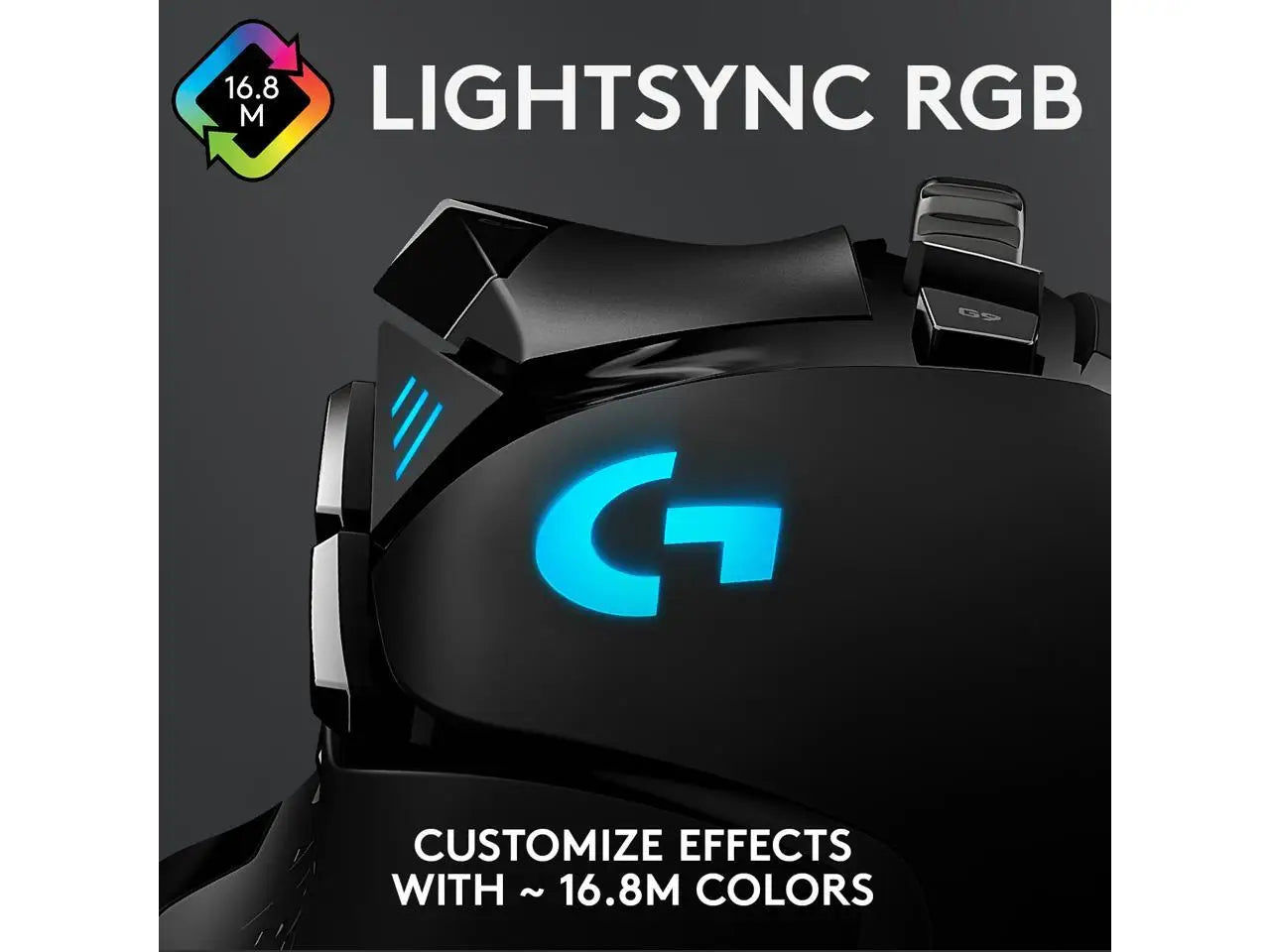 Logitech G502 HERO High Performance Wired Gaming Mouse, HERO 25K Sensor, 25,600 DPI, RGB, Adjustable Weights, 11 Programmable Buttons, On-Board Memory, PC / Mac