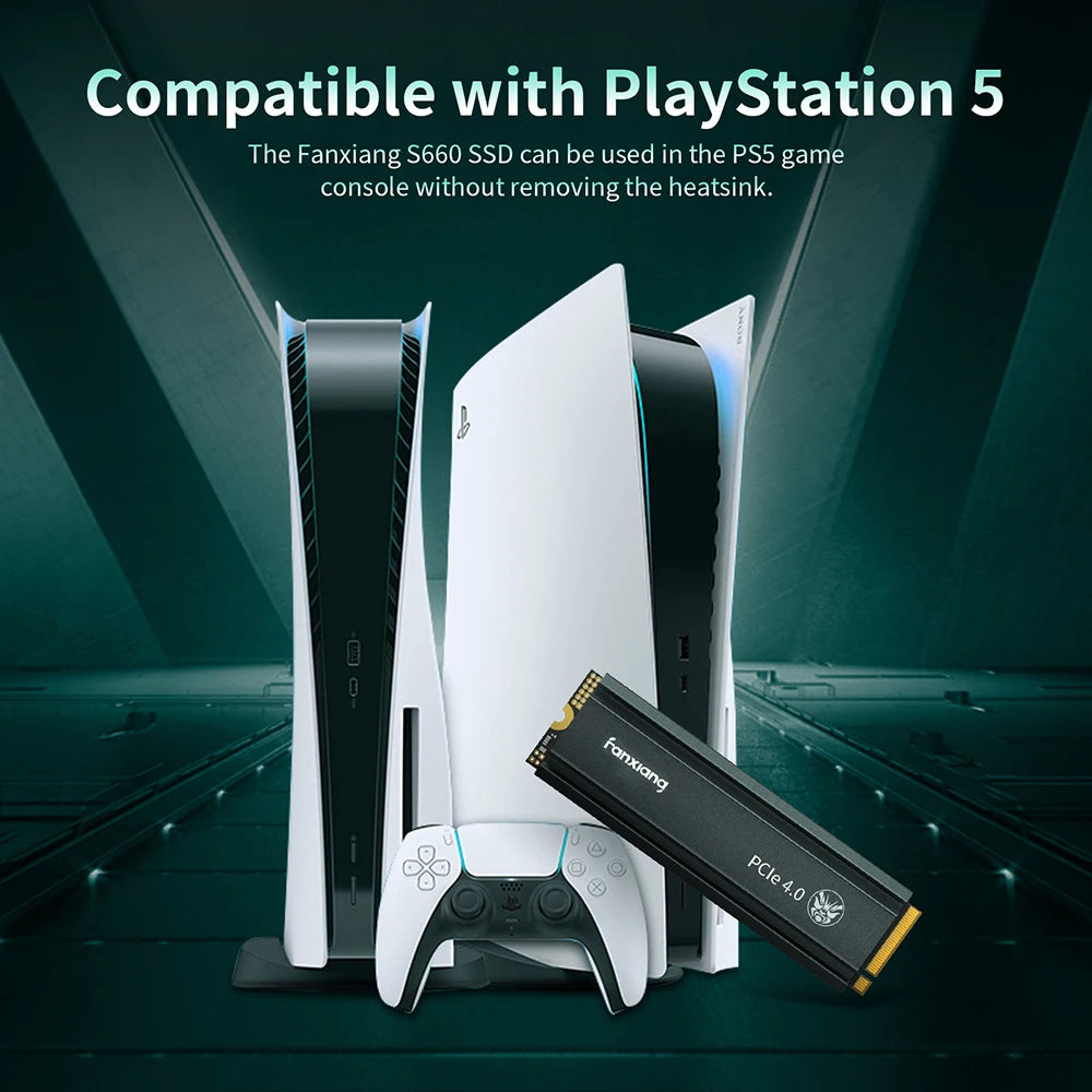 Fanxiang S660 M.2 SSD 500GB 1TB 2TB 5000MB/s M.2 NVMe PCIe4.0x4 SSD Internal Solid State Drive For PS5/PlayStation5 Desktop Pc - WinSupport Tech