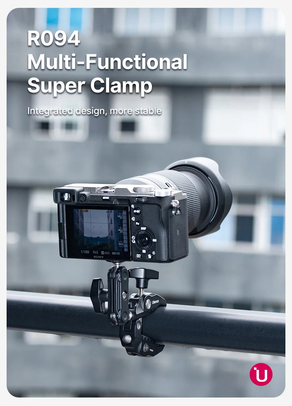 Ulanzi ST-29 Universal Tablet Tripod Mount Stand Phone Holder w Cold Shoe For iPhone 16 15 14 13 12 Horizontal Vertical Shooting