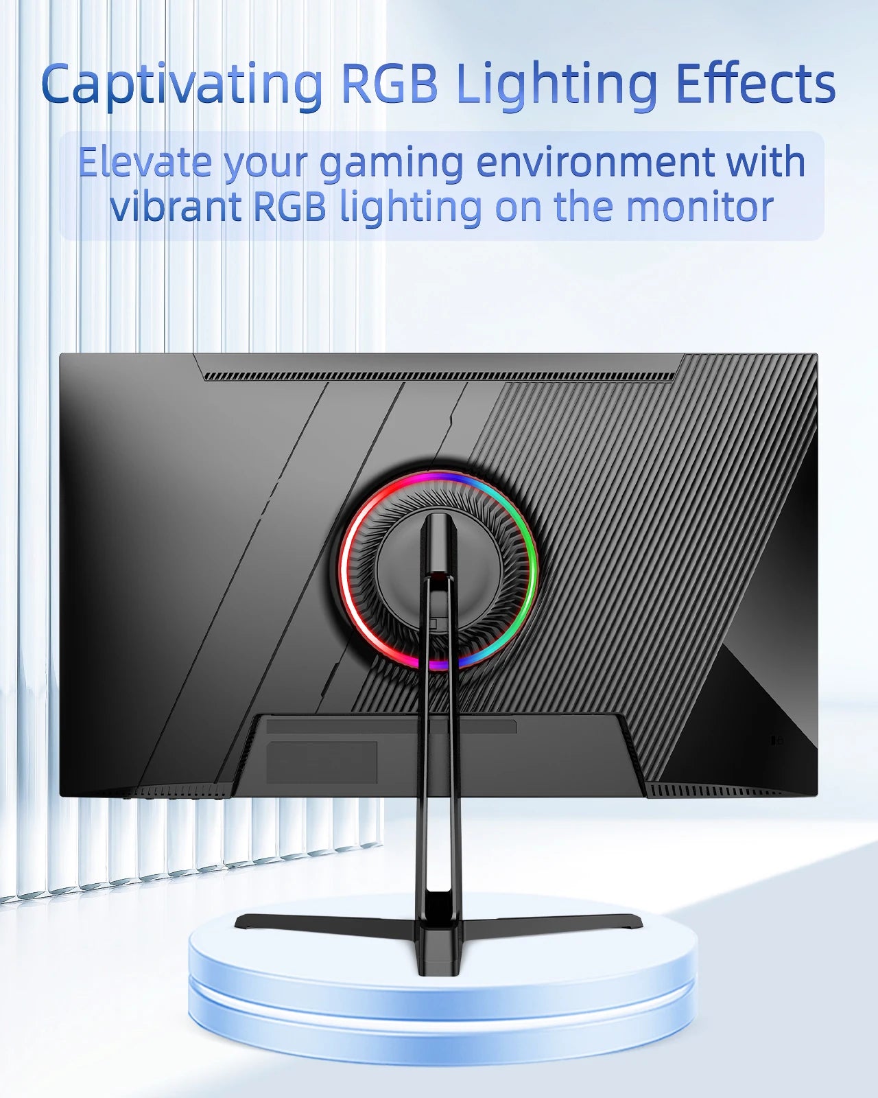 FYHXele 24.5 Inch HDMI DP Gaming Monitor Wide View Angle 320Hz 1080P PC Monitor 1ms Fast Response with LED Background Light