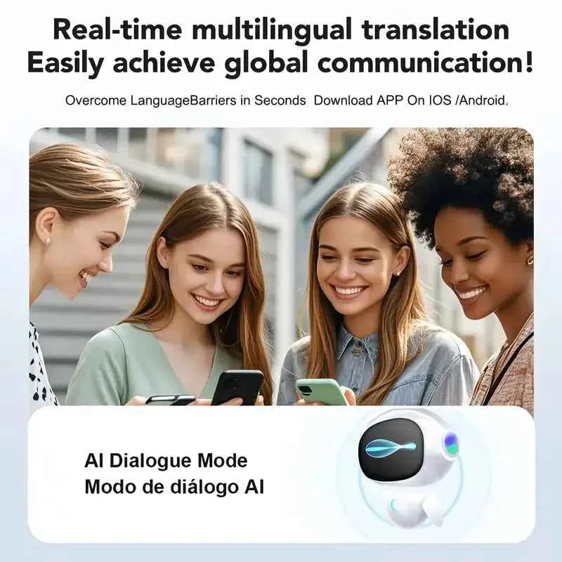 2026 New AI Translation Earphones: High-definition audio, LED battery display, suitable for sports and commuting.