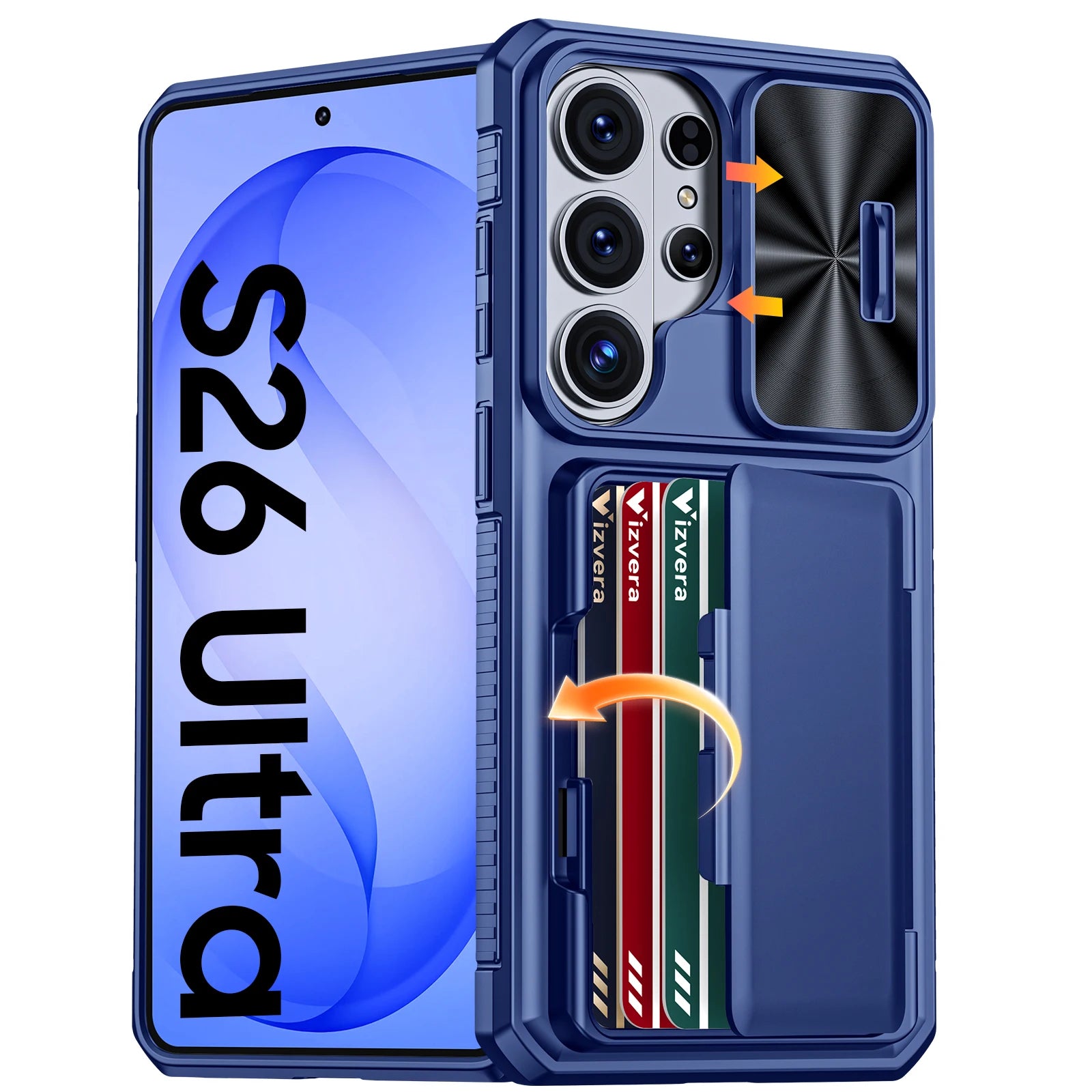 For Galaxy S26 Ultra Case Wallet-Full Body Protective with Card Holder(4 Cards) Camera Cover & Kickstand for Women & Men-Gray