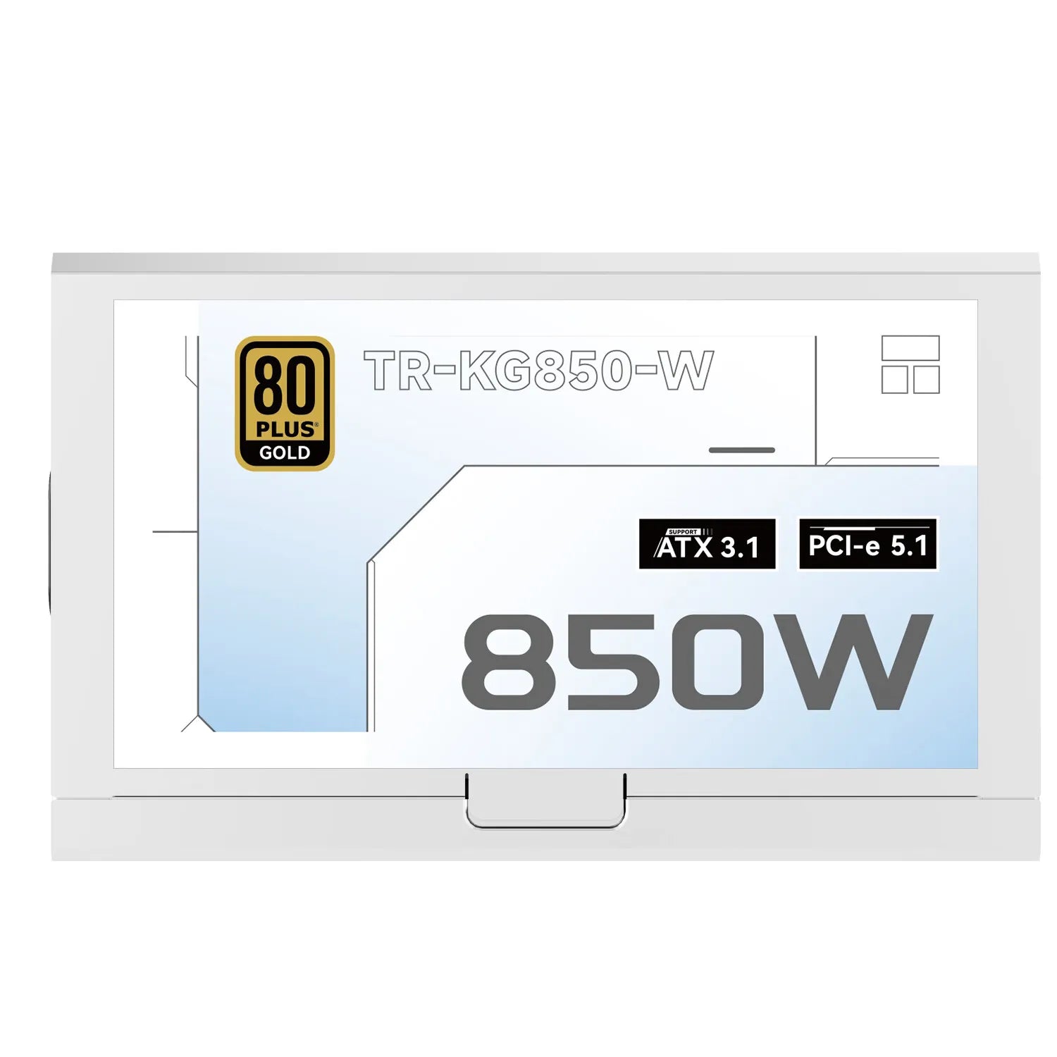 Thermalright TR-KG850 White Gold medal fully modular power supply/support ATX3.1/Voltage 100-240V/850W/750W support PCI-E5.1 - WinSupport Tech