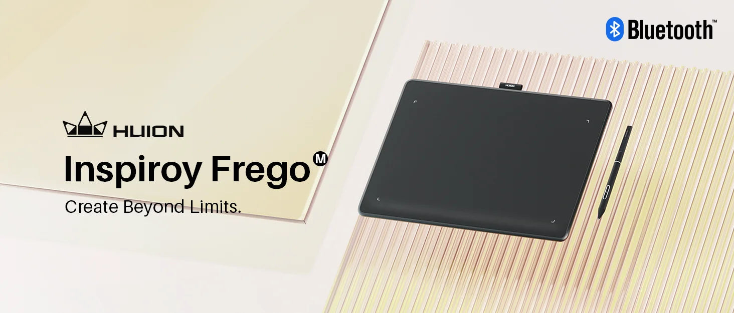 Huion Inspiroy Frego M L610 Graphics tablet Wireless Bluetooth Drawing Pen Tablet Supports Android and IOS