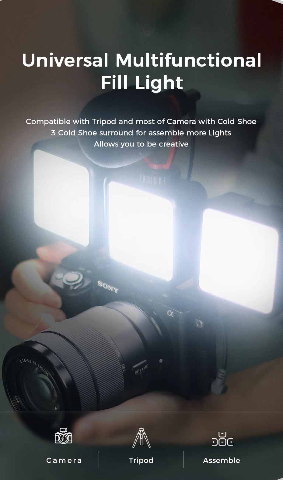 Ulanzi ST-29 Universal Tablet Tripod Mount Stand Phone Holder w Cold Shoe For iPhone 16 15 14 13 12 Horizontal Vertical Shooting