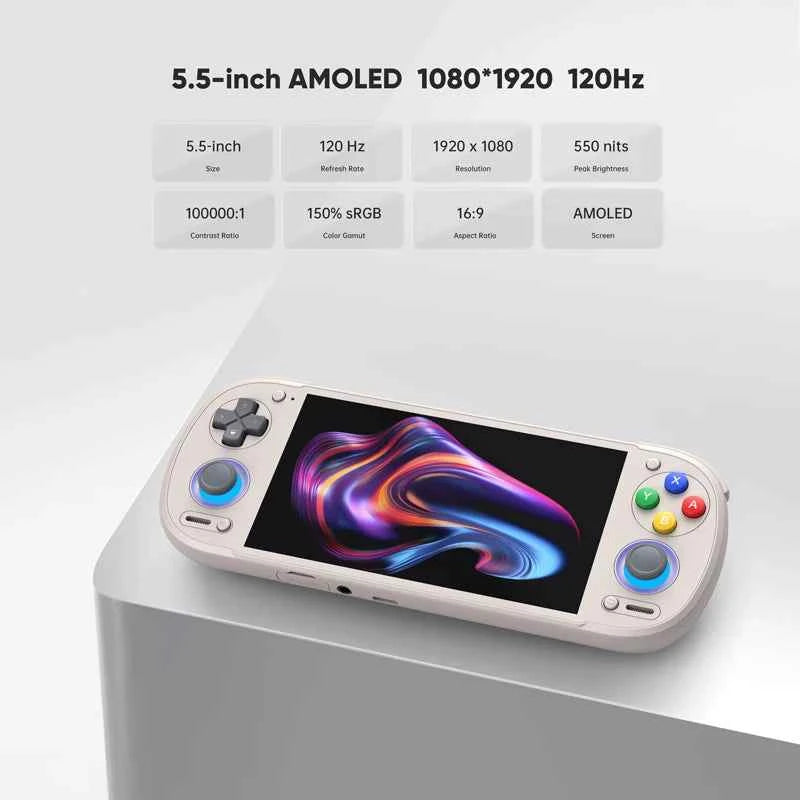 Retroid Pocket 6 Official Android Handheld Gaming Console 5.5 inch 1080p 120Hz AMOLED Screen