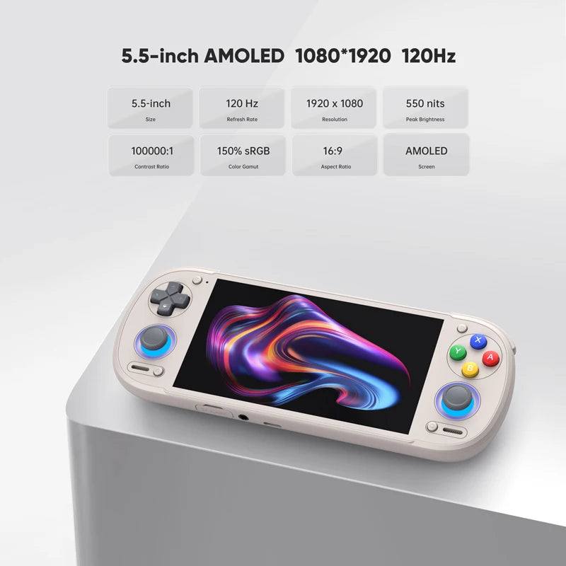 Retroid Pocket 6 Official Android Handheld Gaming Console 5.5 inch 1080p 120Hz AMOLED Screen