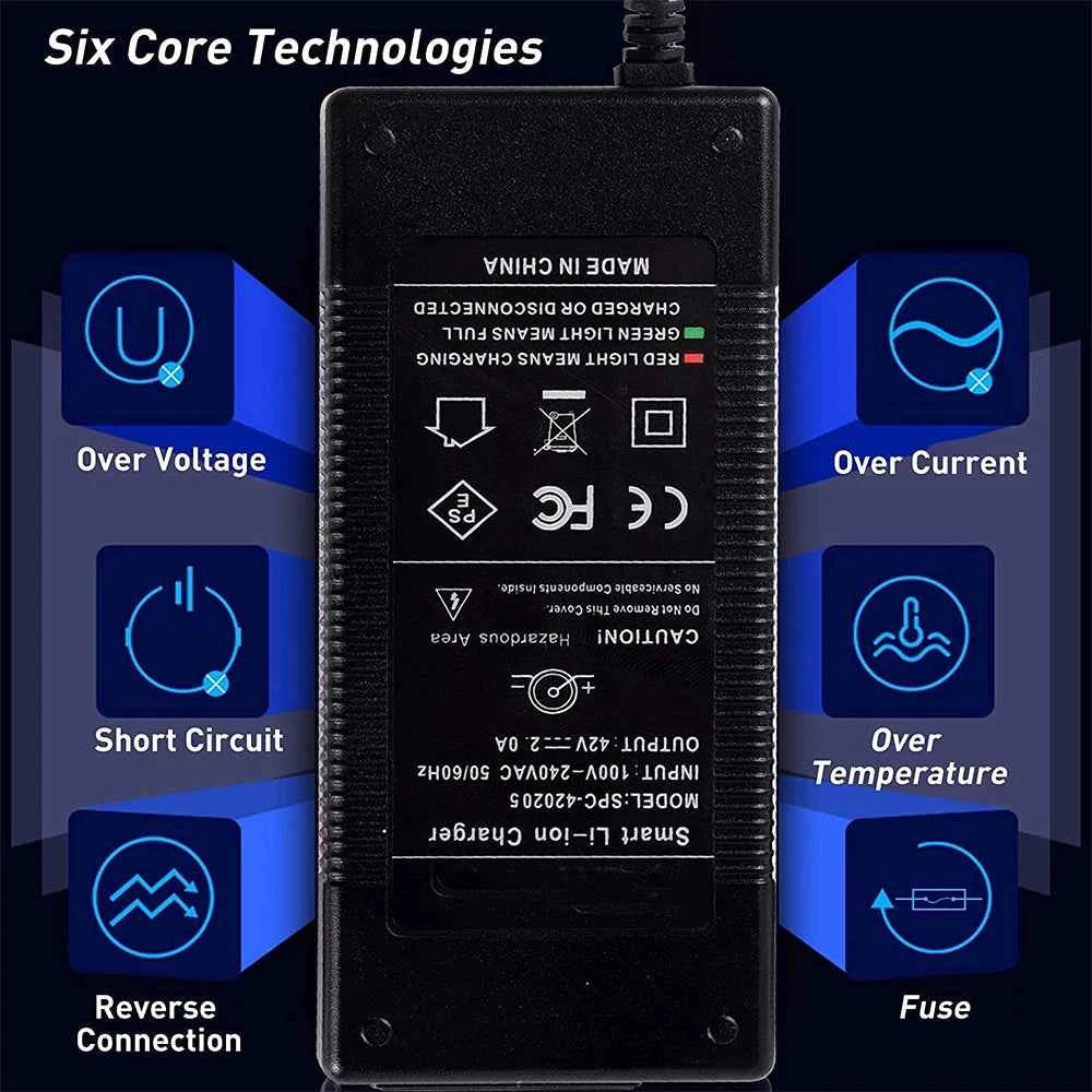 42V 2A Charger for isinwheel S9 Pro S9 Max,  i9/i9 Pro/1S,GXL V2,Apex XL,Rival, XR Elite,Vibe &Nova Pro,Glide Pro