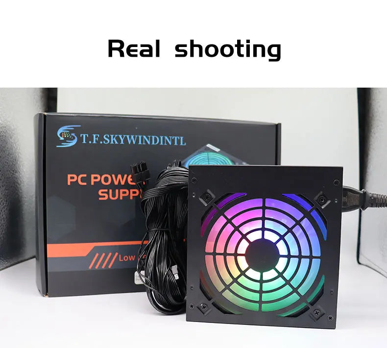 Fonte 500w PSU12V PC Power Sources For Office 500W 24pin ATX Computer Power Supply PSU 500W PC Gaming Power PC Gamer Source Game
