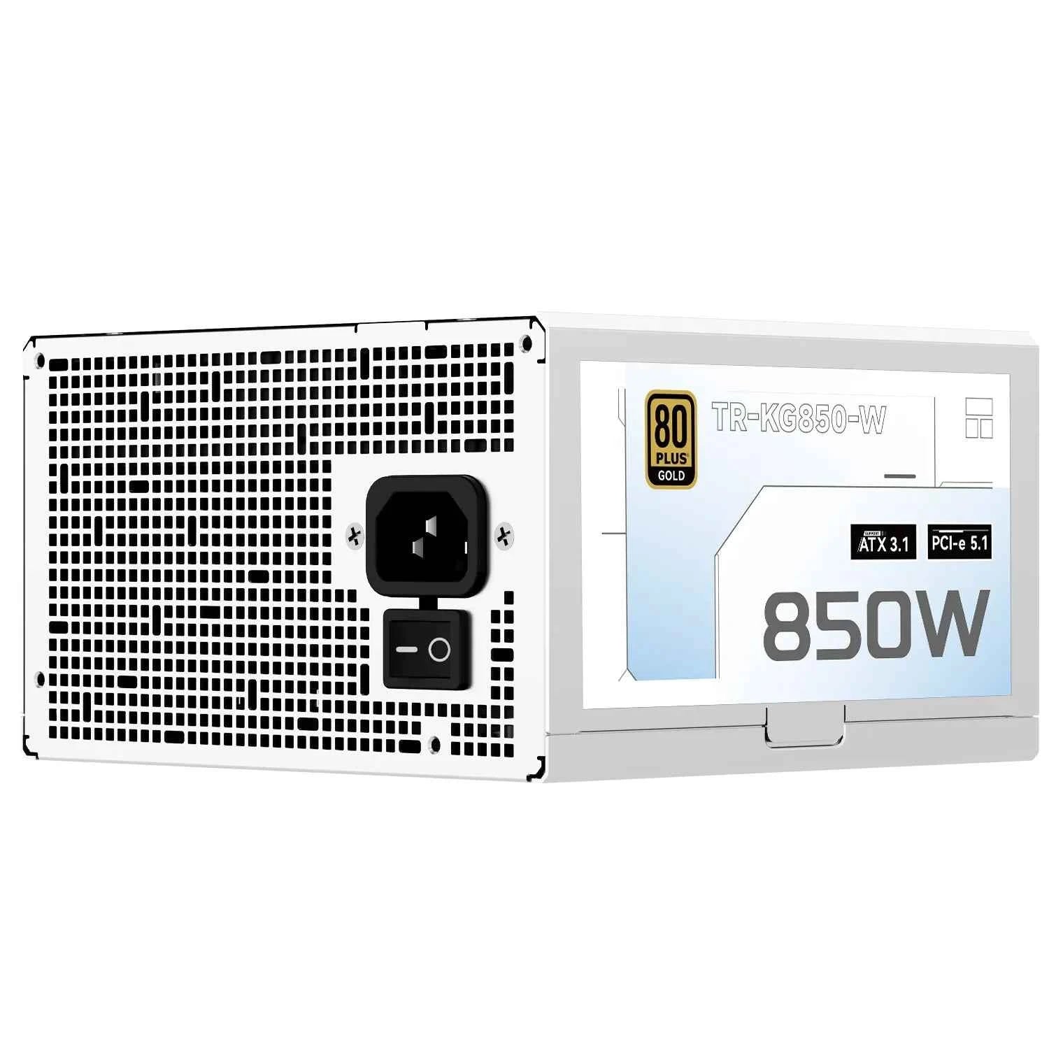 Thermalright TR-KG850 White Gold medal fully modular power supply/support ATX3.1/Voltage 100-240V/850W/750W support PCI-E5.1