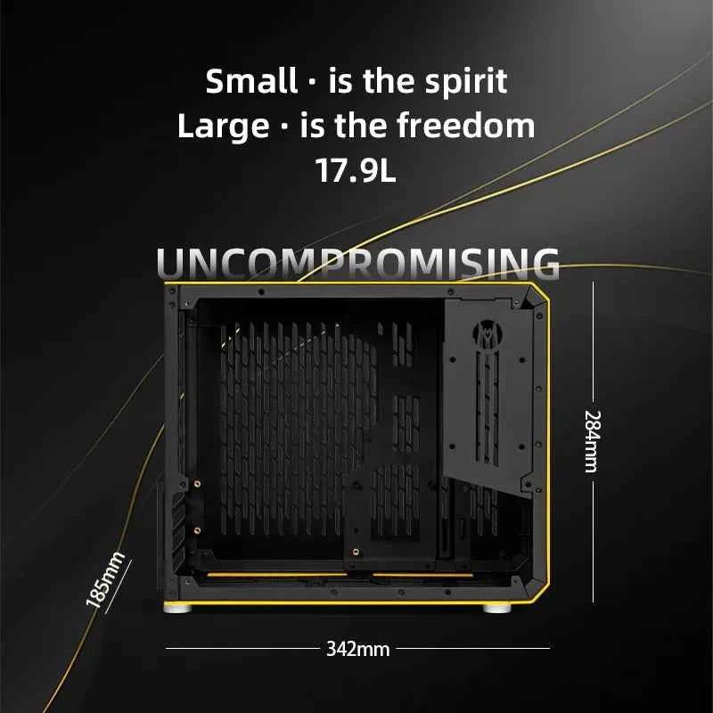 Mechanic Master C28 Computer Case Aluminum Alloy Little Horizon ITX MATX Motherboard Tower Water-Cooler Portable Mini PC Case