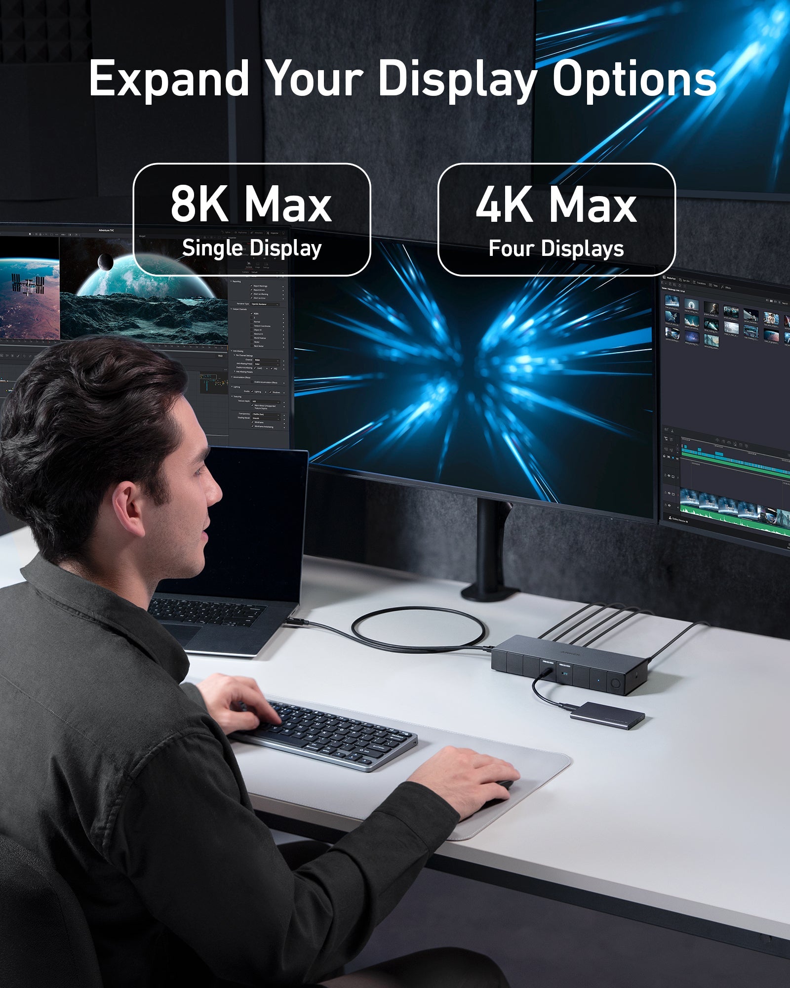 Anker Thunderbolt Docking Station (12-in-1, Thunderbolt 4)