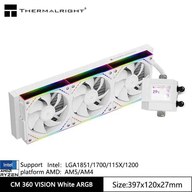 Thermalright CORE MATRIX VISION ARGB All-in-one water cold radiator, 2 inches Magnetic rotatable cold head