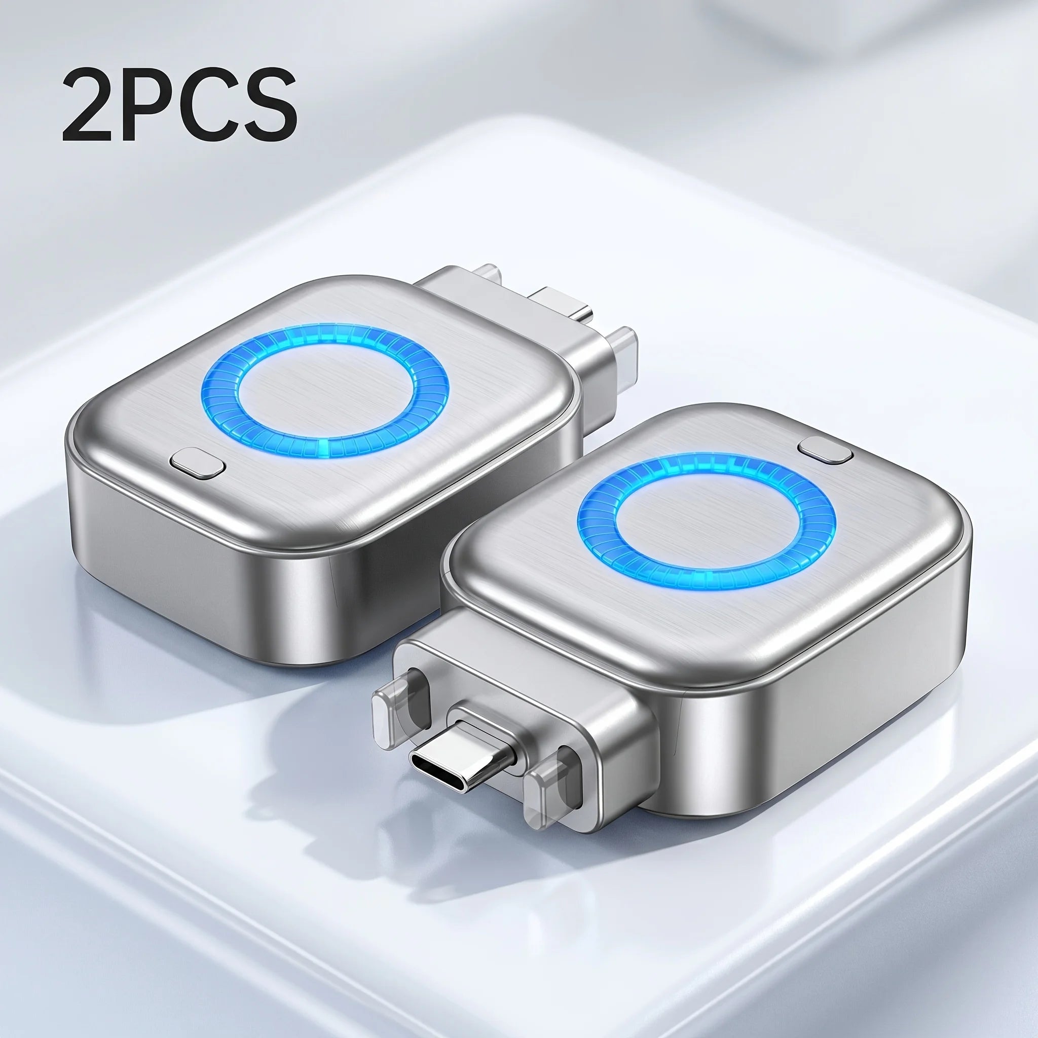 Smart AI Auto Power Off Type-C Fast Charger RGB LED Safe Overnight Charging Device For iPhone 15 Android
