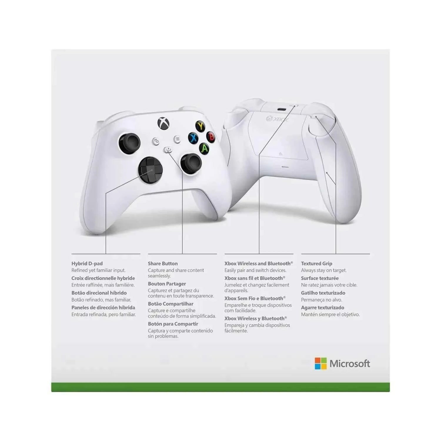 Microsoft - Xbox Wireless Controller for Xbox Series X, Xbox Series S, Xbox One, Windows Devices - Robot White