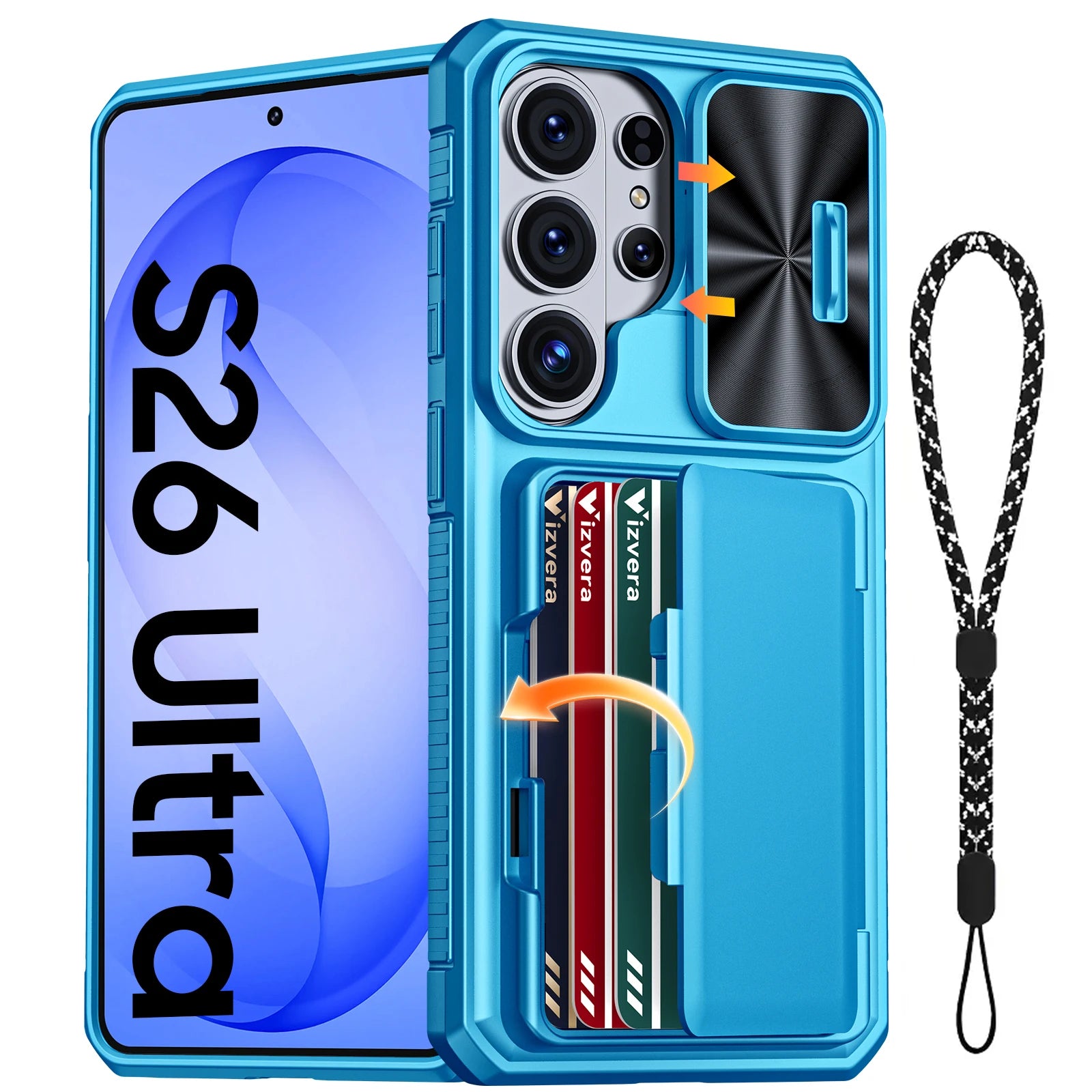 For Galaxy S26 Ultra Case Wallet-Full Body Protective with Card Holder(4 Cards) Camera Cover & Kickstand for Women & Men-Gray