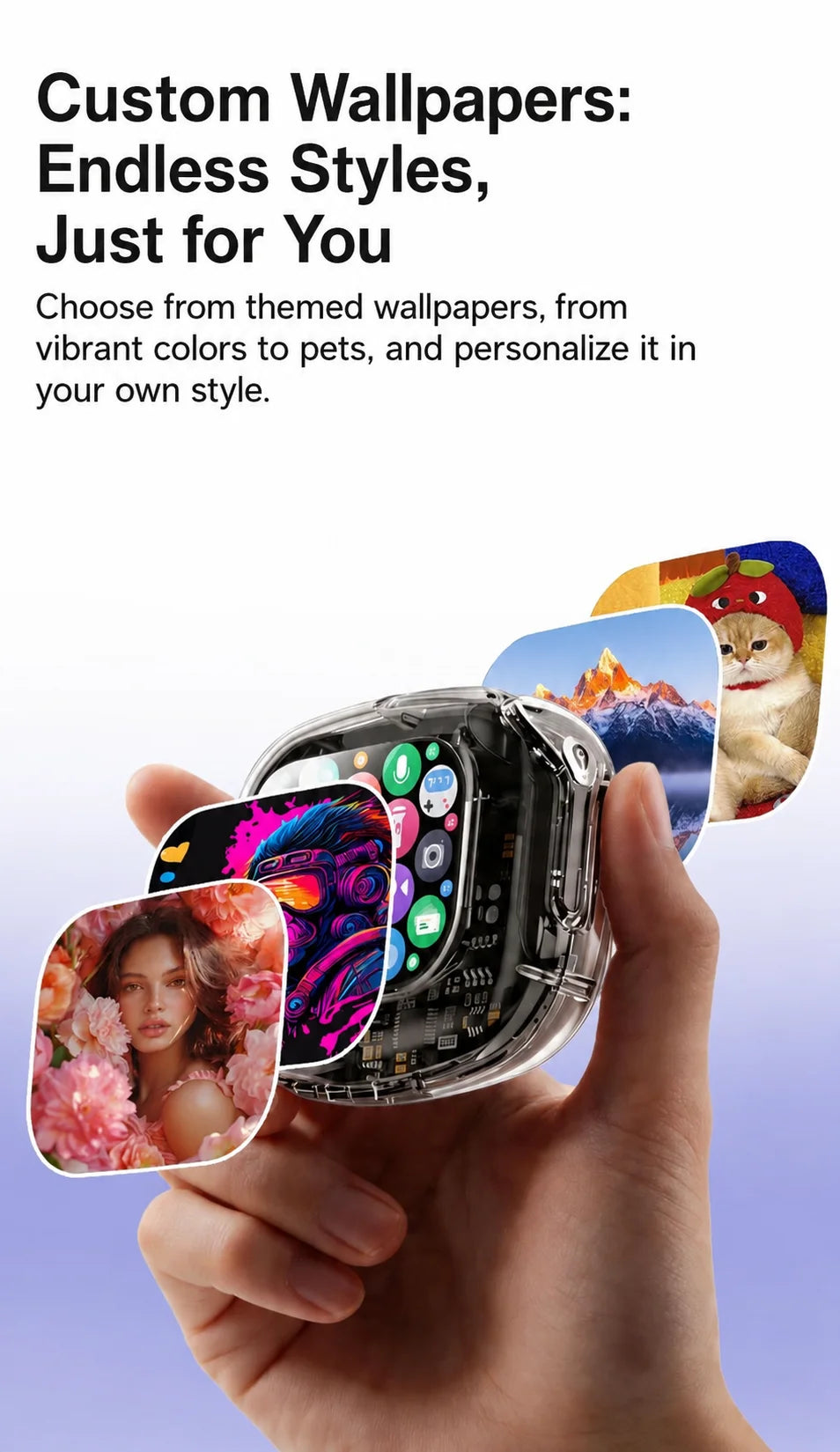 Wireless Bluetooth Headphones,144 Language Real Time Translation Earphones for Business,with Smart Touch Screen HiFi TWS Headset