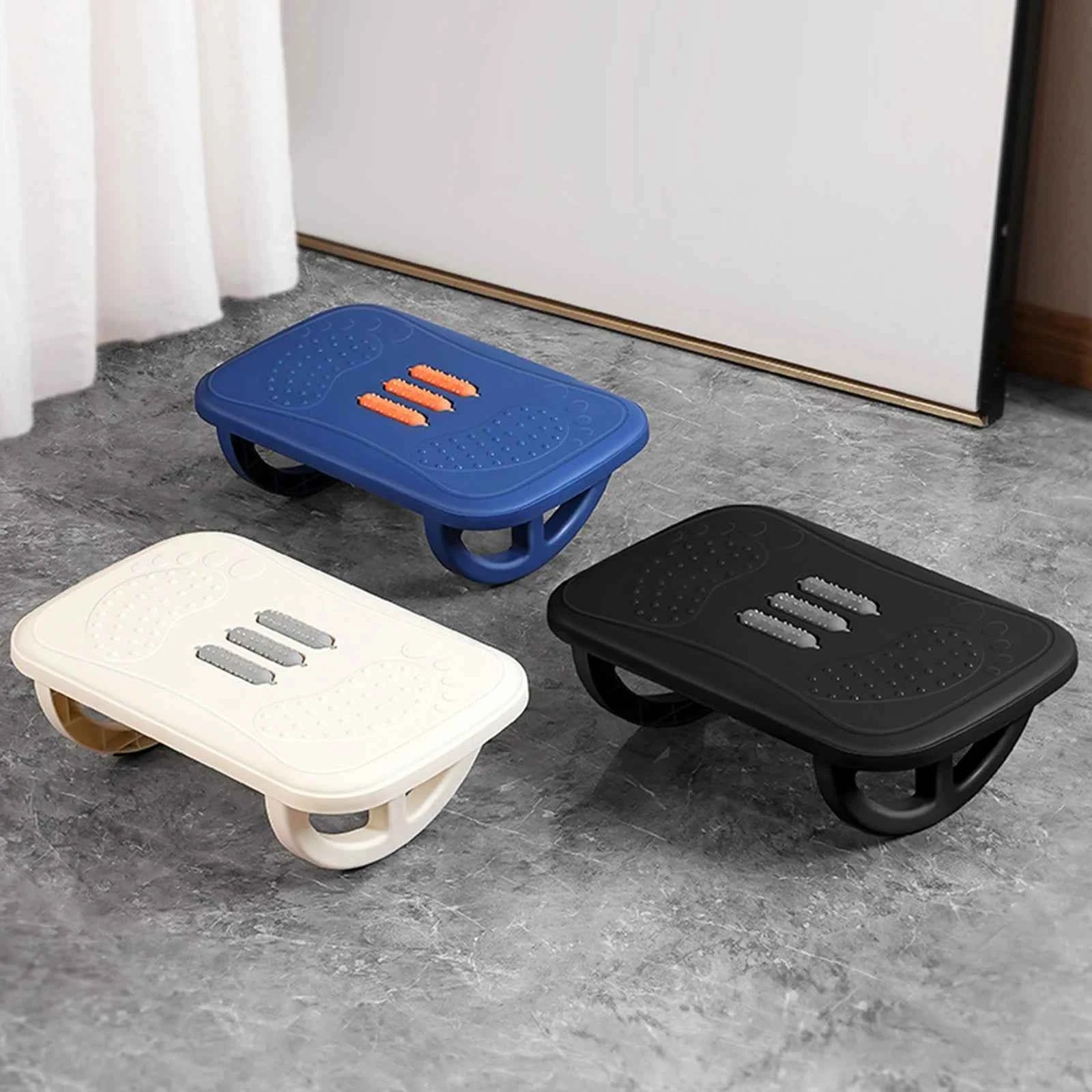 Office Desk Footrest Footrest Anti-Warping Erlang Leg Pad Footstool Rocker Balance Board Ergonomic With Massage For Office Use